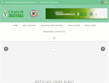 Tablet Screenshot of crmv-pi.org.br